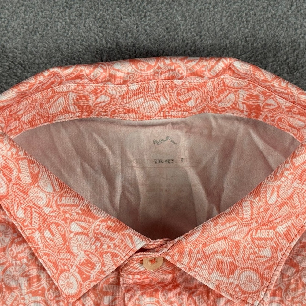 Southern Tide Mens Performance Polo Shirt XL Caps Off Summer Golf Short Sleeve - Picture 3 of 7